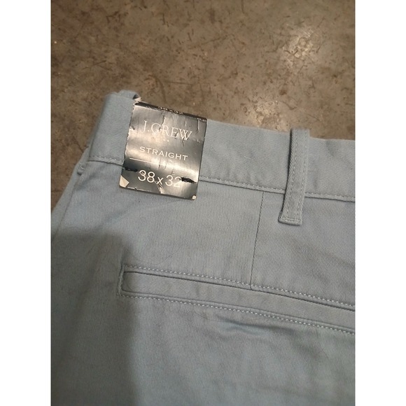 J Crew Pants Mens 38X32 Blue Flex Flat Front Straight Leg Pant NWT - Picture 2 of 5